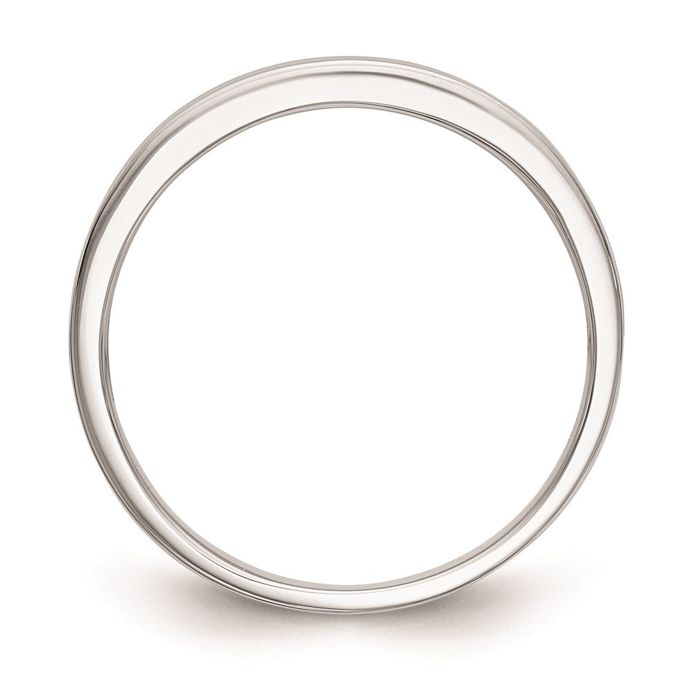 14K Weißgold Ehering mit natürlichen Diamanten