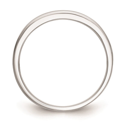 14K Weißgold Ehering mit natürlichen Diamanten