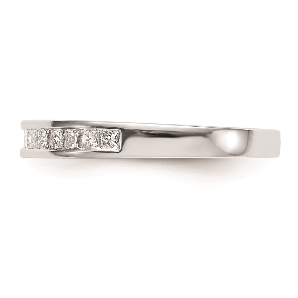 14K Weißgold Ehering mit natürlichen Diamanten