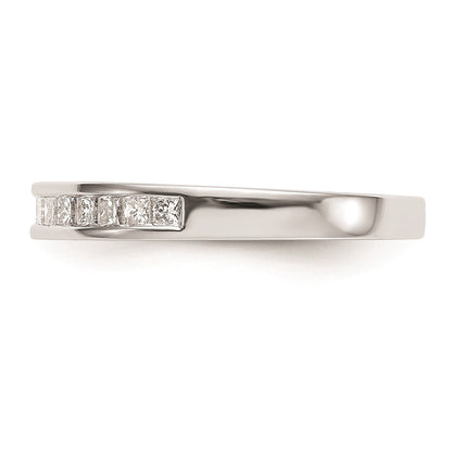 14K Weißgold Ehering mit natürlichen Diamanten