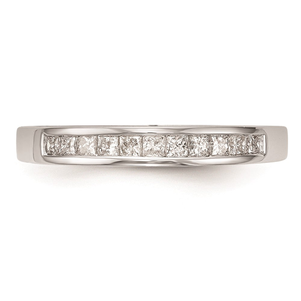 14K Weißgold Ehering mit natürlichen Diamanten