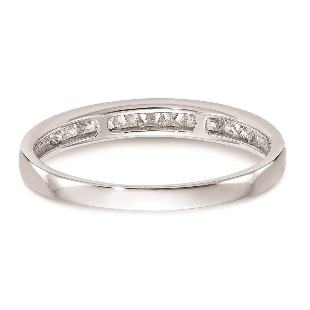 14K Weißgold Ehering mit natürlichen Diamanten