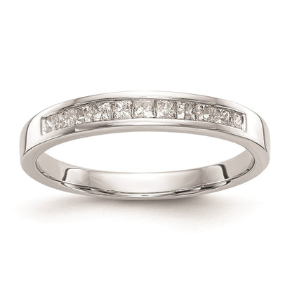 14K Weißgold Ehering mit natürlichen Diamanten