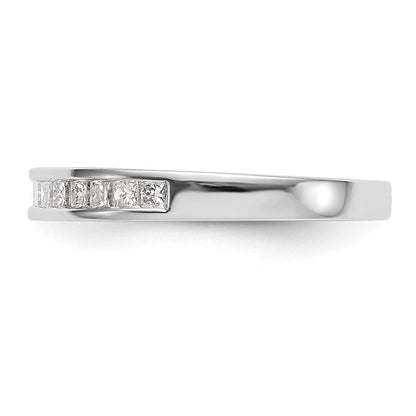 10K Weißgold Diamant Ehering