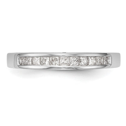 10K Weißgold Diamant Ehering