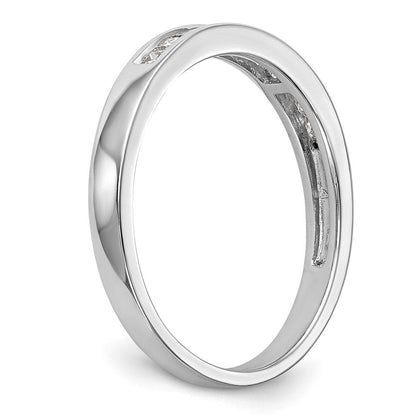10K Weißgold Diamant Ehering