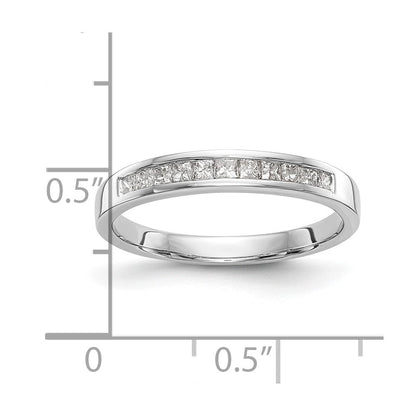 10K Weißgold Diamant Ehering