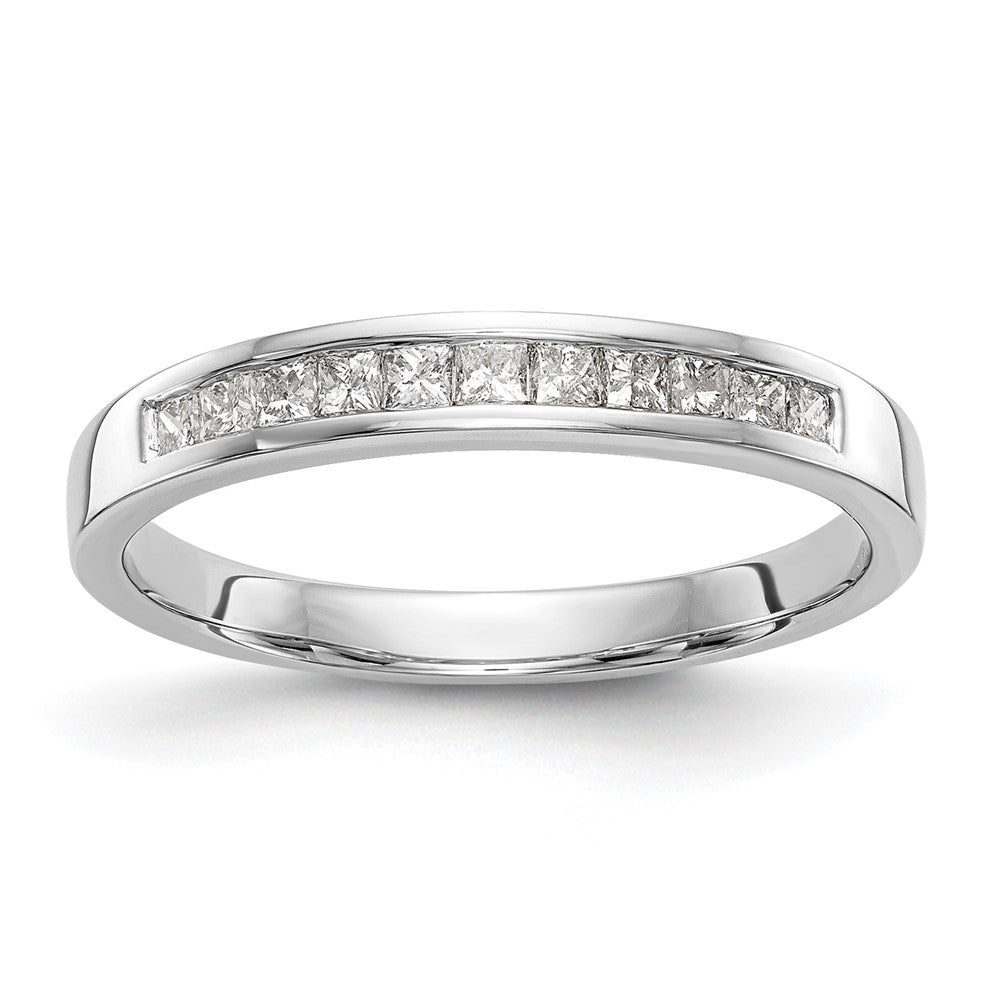 10K Weißgold Diamant Ehering