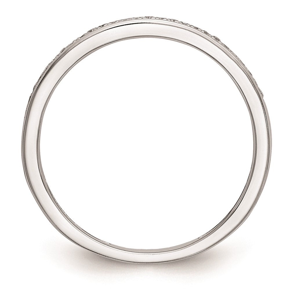 14K Weißgold Trauring-Set mit natürlichen Diamanten (0,162 ct. Gesamtgewicht)