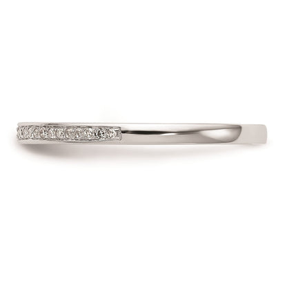 14K Weißgold Trauring-Set mit natürlichen Diamanten (0,162 ct. Gesamtgewicht)