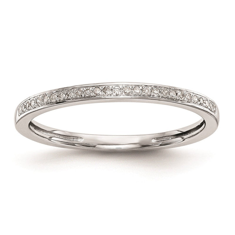 14K Weißgold Set aus 2 Trauringen mit natürlichen Diamanten