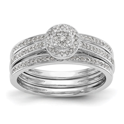 14K Weißgold Verlobungsring mit Diamant-Cluster aus laborgezüchteten Diamanten, VS/SI+ G+