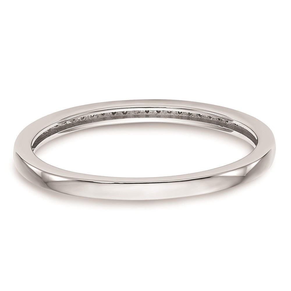 10K Weißgold Set aus 2 Eheringen mit echten Diamanten
