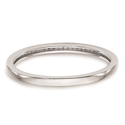 10K Weißgold Set aus 2 Eheringen mit echten Diamanten