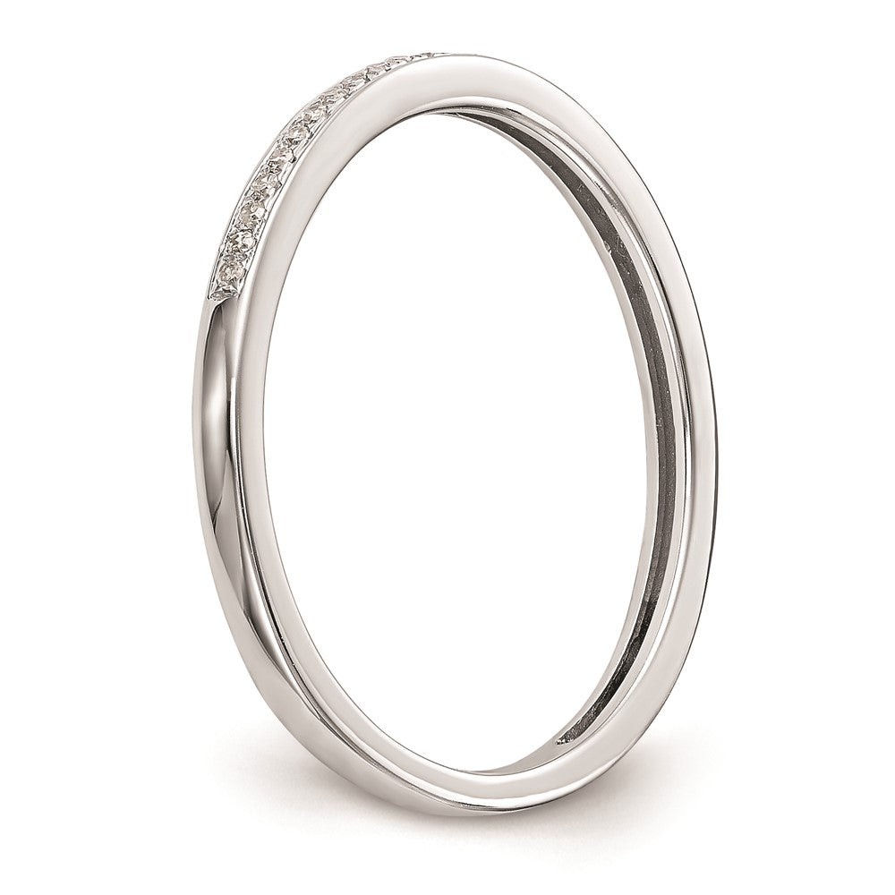 10K Weißgold Set aus 2 Eheringen mit echten Diamanten