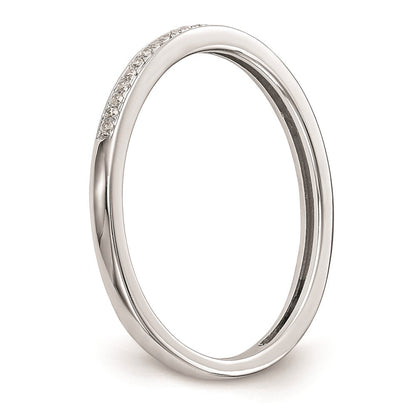 10K Weißgold Set aus 2 Eheringen mit echten Diamanten