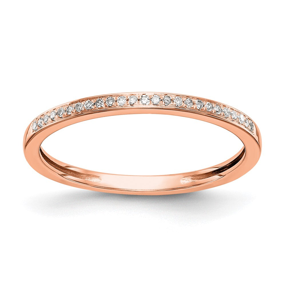 14K Roségold Set Of 2 Diamant Ehering