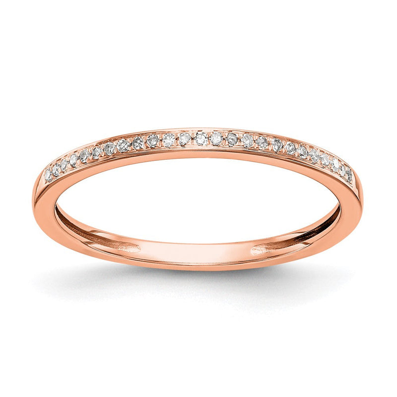 14K Roségold Set Of 2 Diamant Ehering