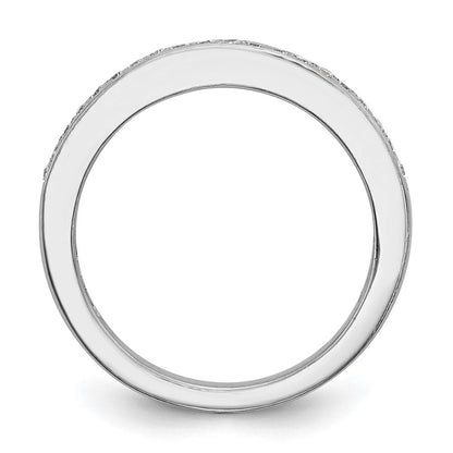 14K Weißgold Ehering mit natürlichen Diamanten