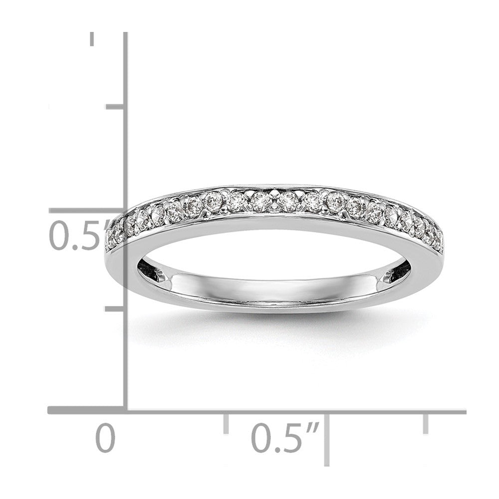 14K Weißgold Ehering mit natürlichen Diamanten