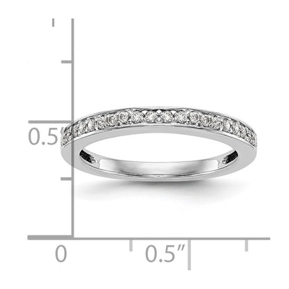 14K Weißgold Ehering mit natürlichen Diamanten