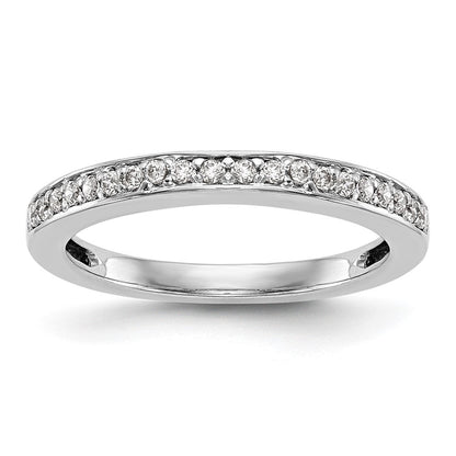 14K Weißgold Ehering mit natürlichen Diamanten