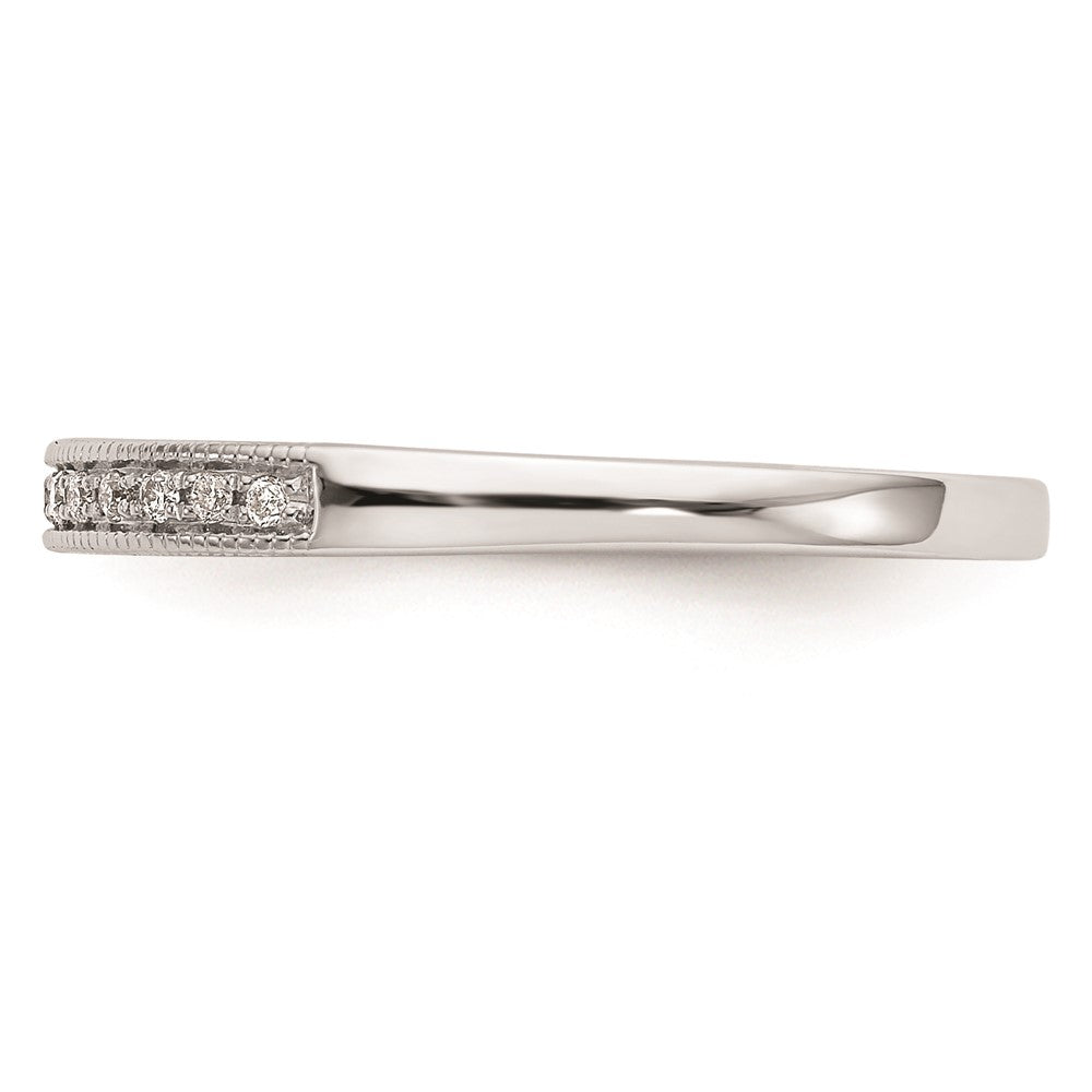 14K Weißgold Ehering mit natürlichen Diamanten
