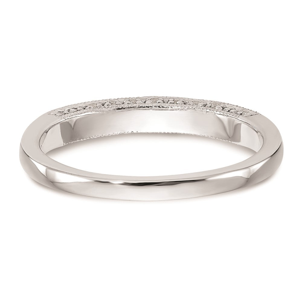 14K Weißgold Ehering mit natürlichen Diamanten