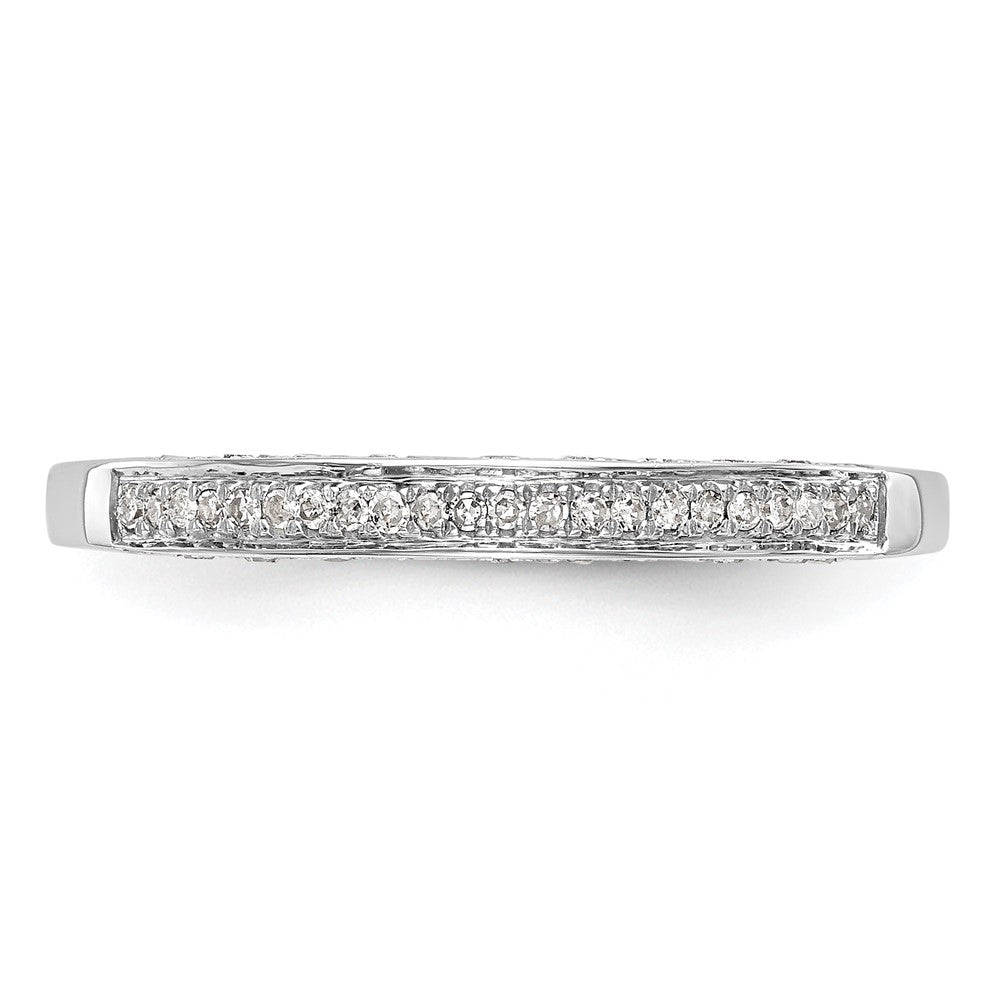 14K Weißgold Komplett Diamant Cluster Verlobungsring