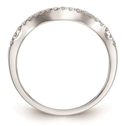 14K Weißgold Ehering mit natürlichen Diamanten
