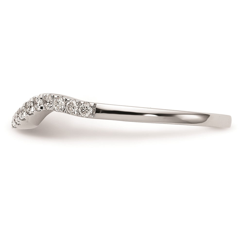 14K Weißgold Ehering mit natürlichen Diamanten