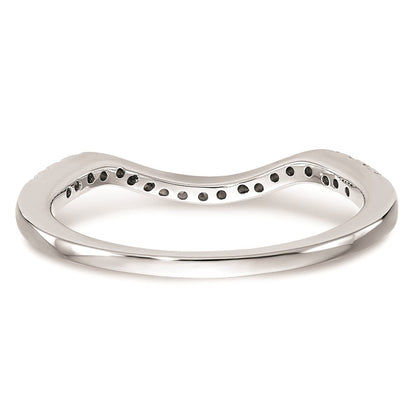 14K Weißgold Ehering mit natürlichen Diamanten