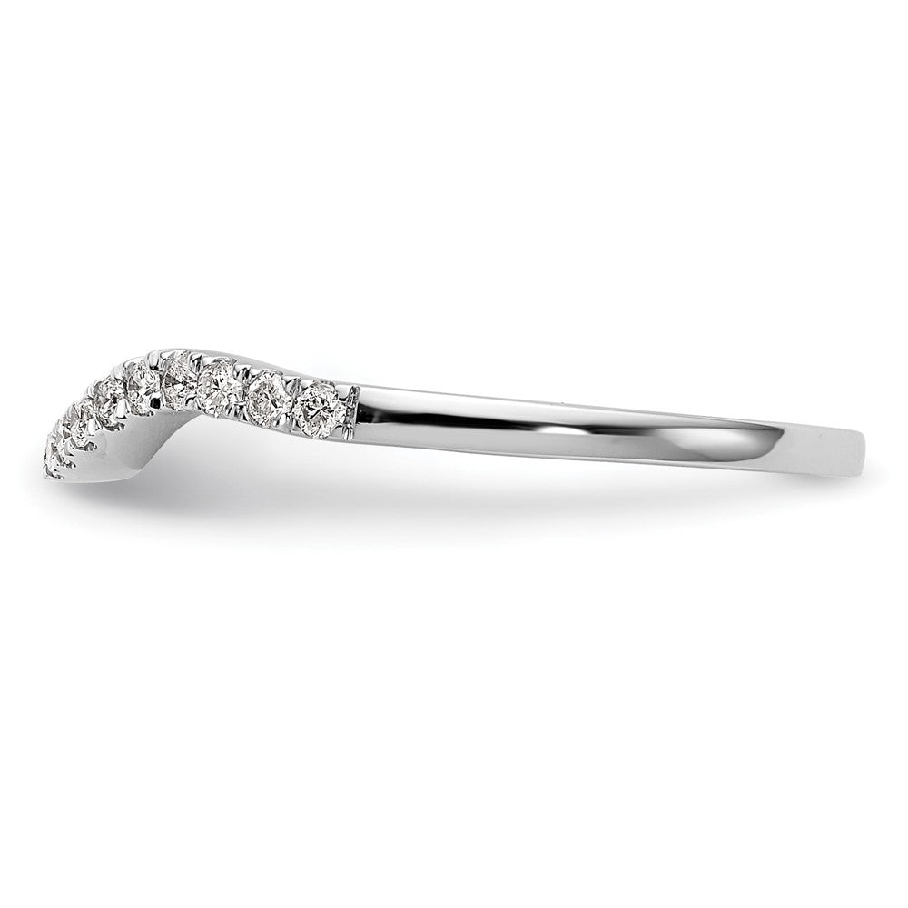 14K Weißgold Ehering mit 0,2 ct. Diamant aus Laborzucht VS/SI+ G+