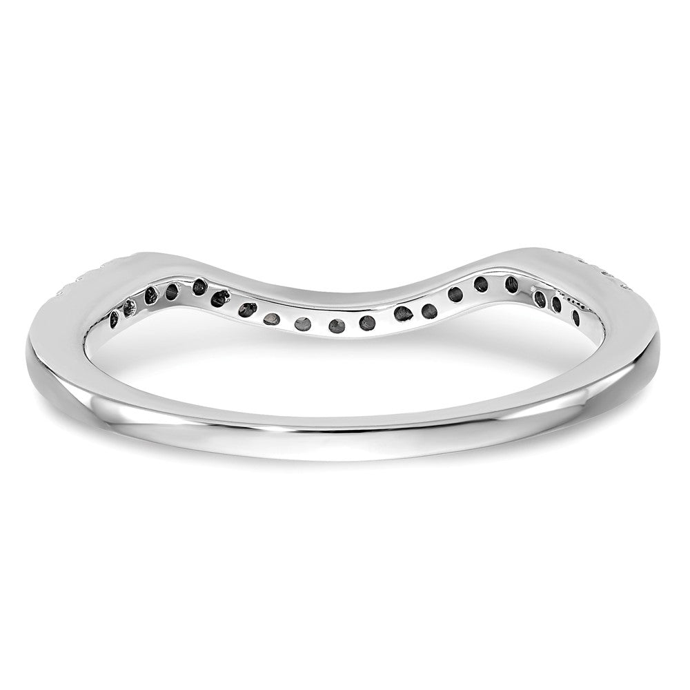 14K Weißgold Ehering mit 0,2 ct. Diamant aus Laborzucht VS/SI+ G+