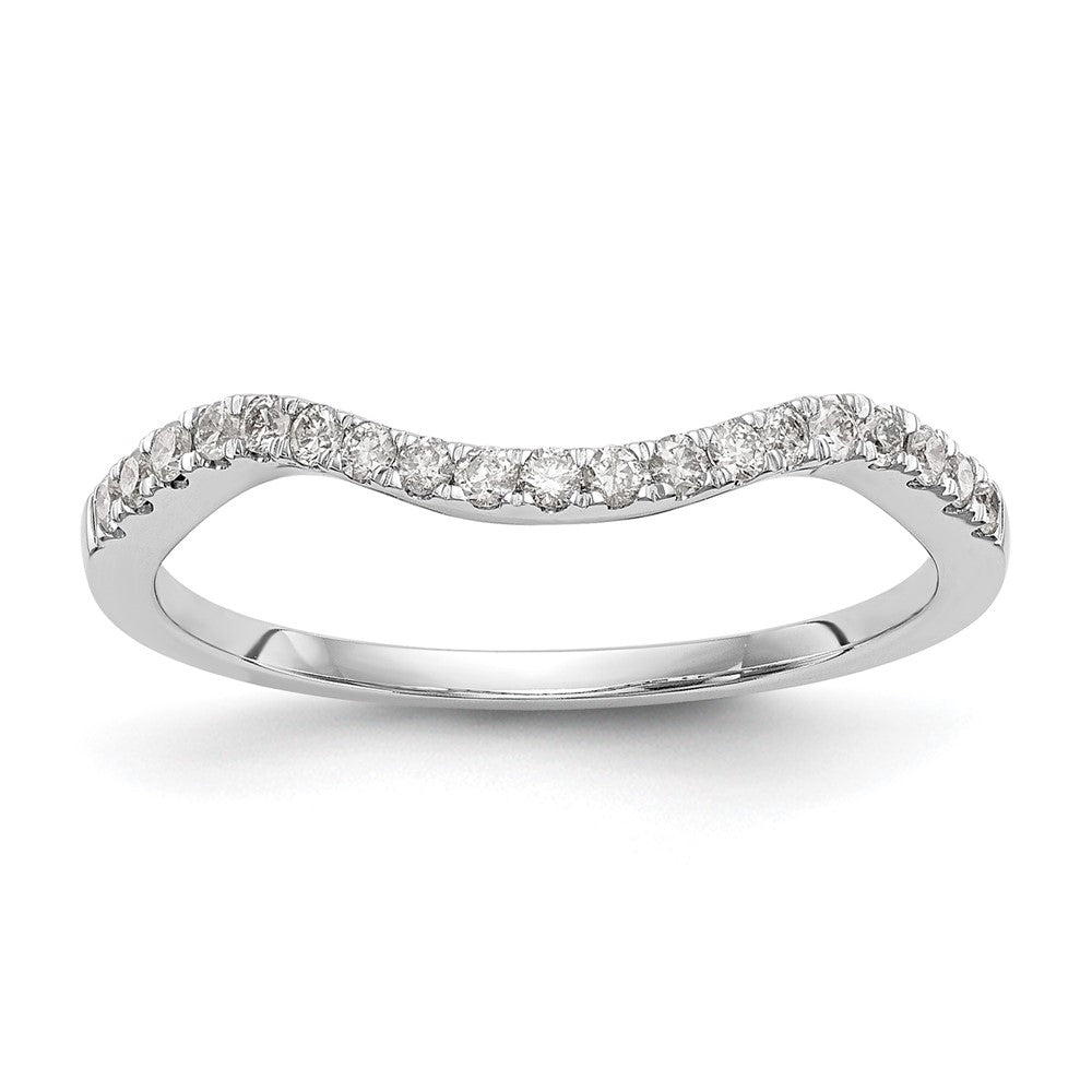 14K Weißgold Ehering mit 0,2 ct. Diamant aus Laborzucht VS/SI+ G+