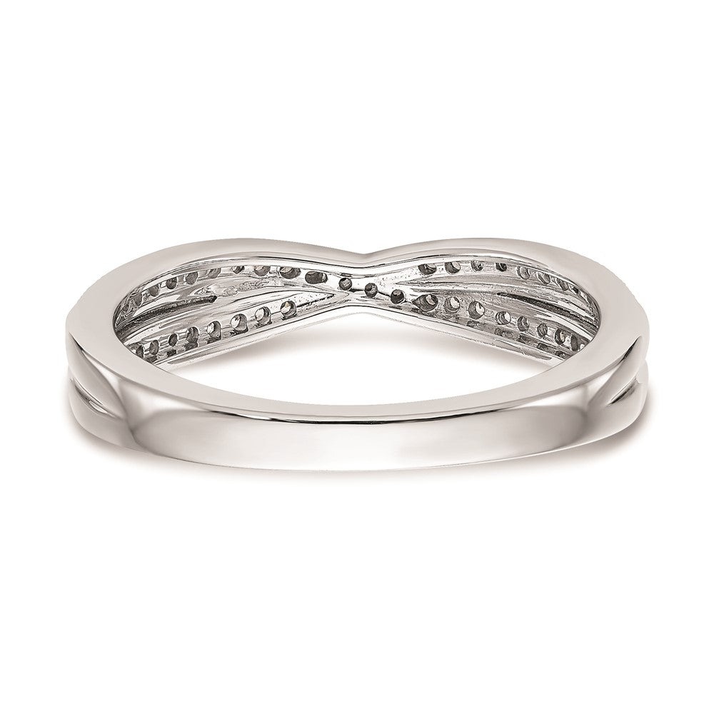 14K Weißgold Ehering mit natürlichen Diamanten
