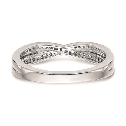14K Weißgold Ehering mit natürlichen Diamanten