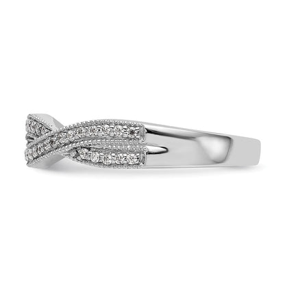 14K Weißgold Ehering mit natürlichen Diamanten
