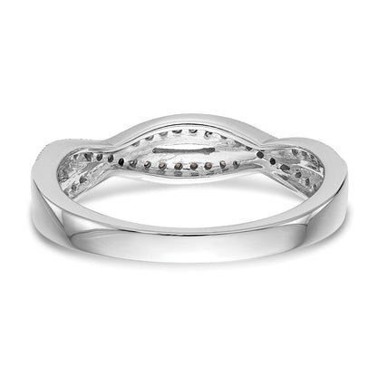 14K Weißgold Ehering mit natürlichen Diamanten