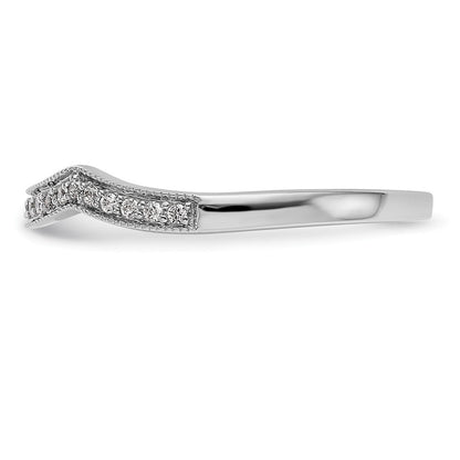 Trauring aus 14K Weißgold mit natürlichen Diamanten