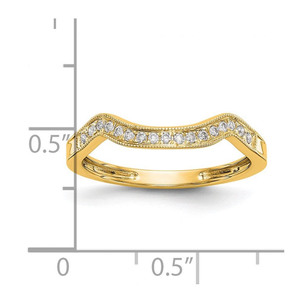 14K Gelbgold Diamant Ehering