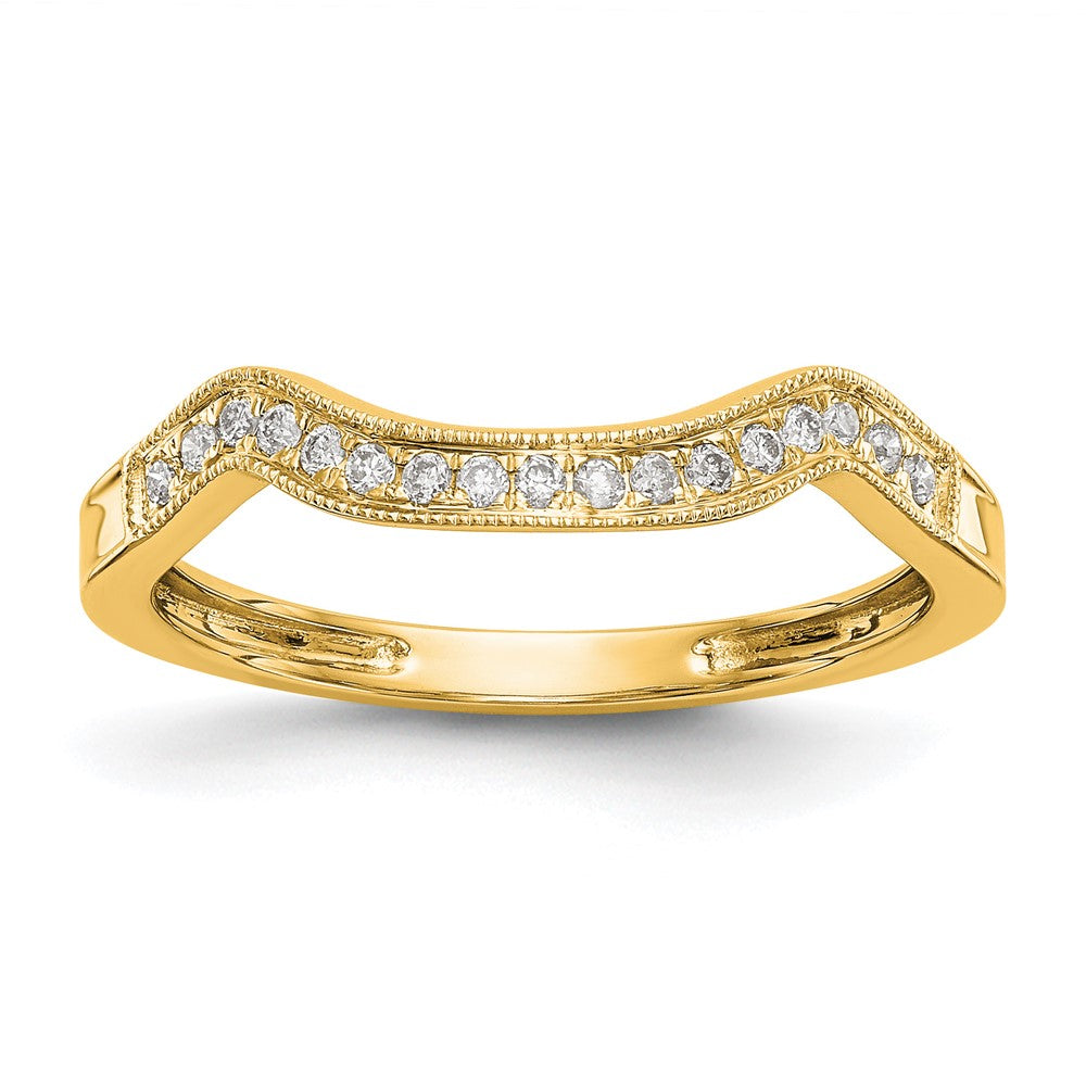 14K Gelbgold Diamant Ehering