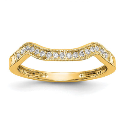 14K Gelbgold Diamant Ehering