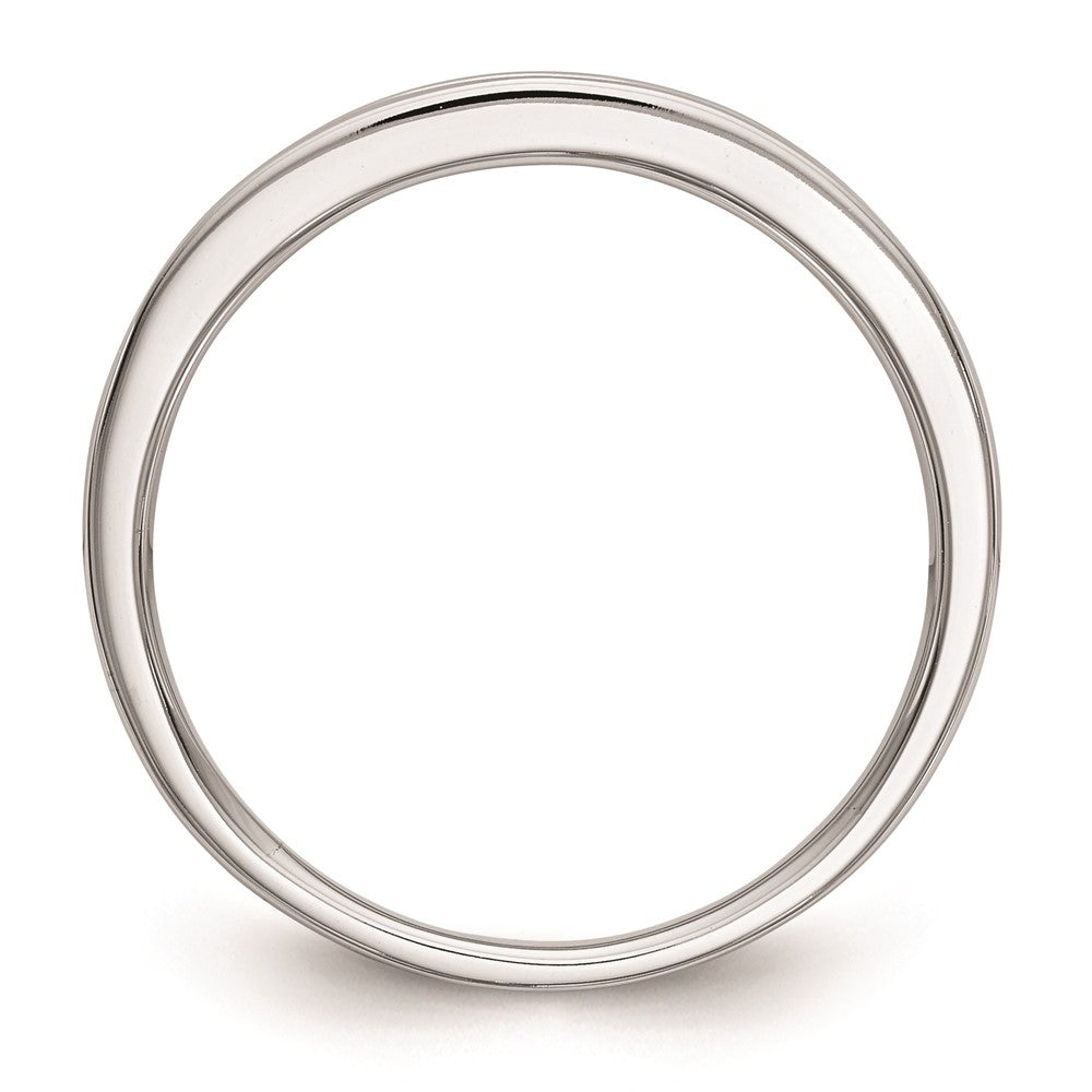 14K Weißgold Ehering mit natürlichen Diamanten