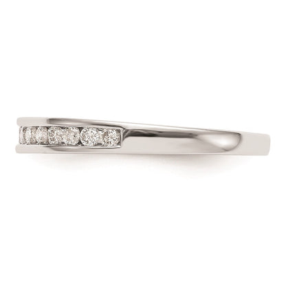 14K Weißgold Ehering mit natürlichen Diamanten