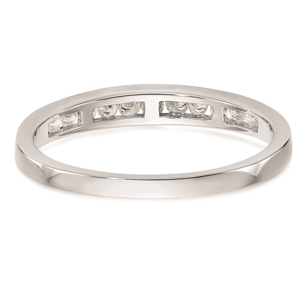 14K Weißgold Ehering mit natürlichen Diamanten