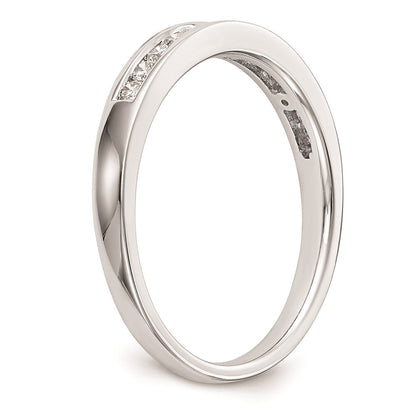 14K Weißgold Ehering mit natürlichen Diamanten