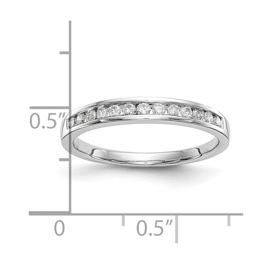 14K Weißgold Ehering mit natürlichen Diamanten