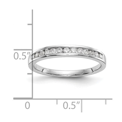 14K Weißgold Ehering mit natürlichen Diamanten
