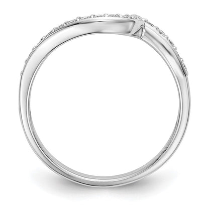 14K Weißgold Ehering mit 0,2 ct. Laborgezüchteten Diamanten VS/SI+ G+